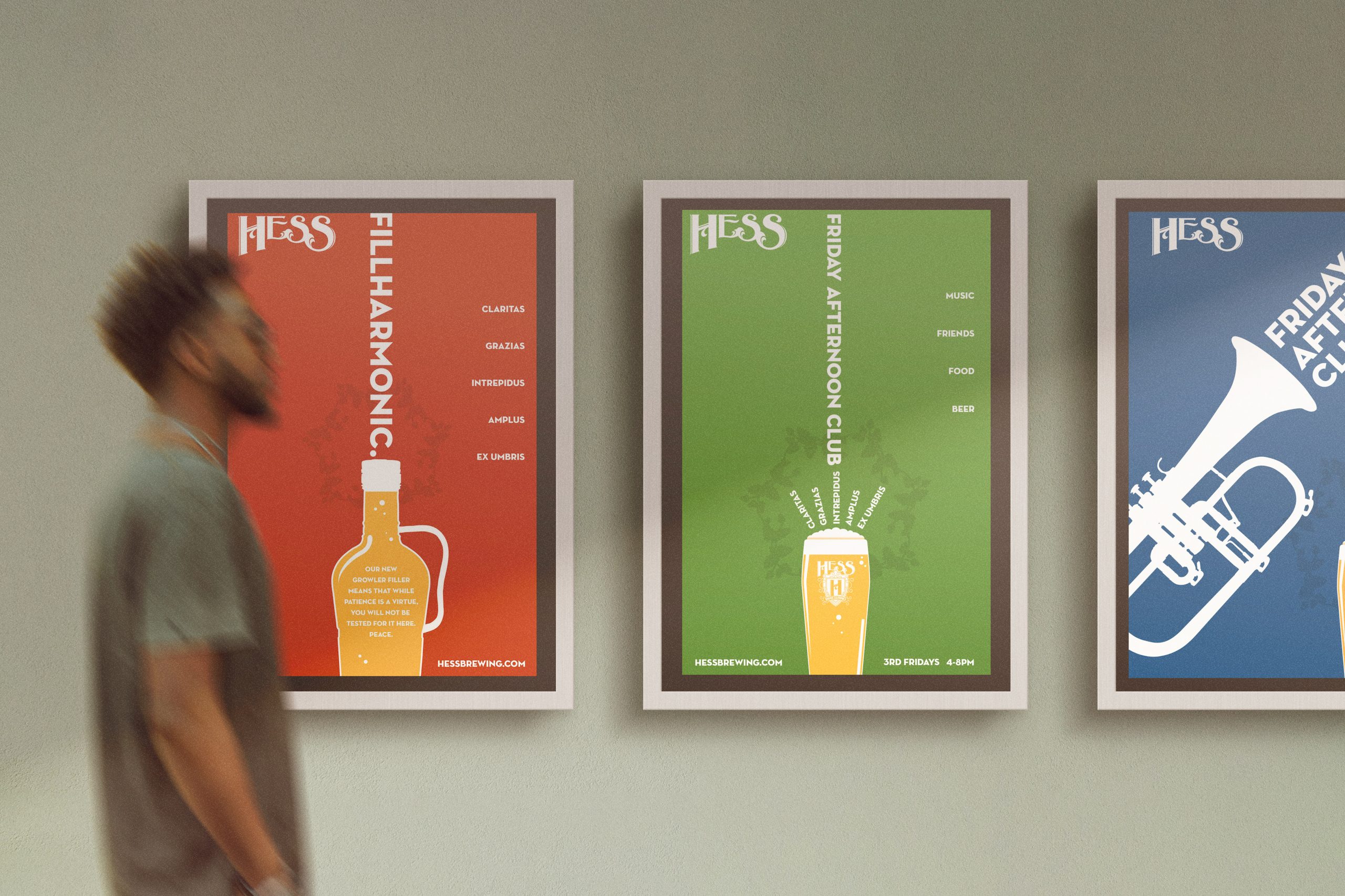 Graphic poster of a dart board with two darts